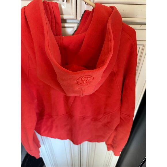Lululemon Women's Scuba Half Zip Oversized Hoodie Orange Size M/L - Picture 3 of 9